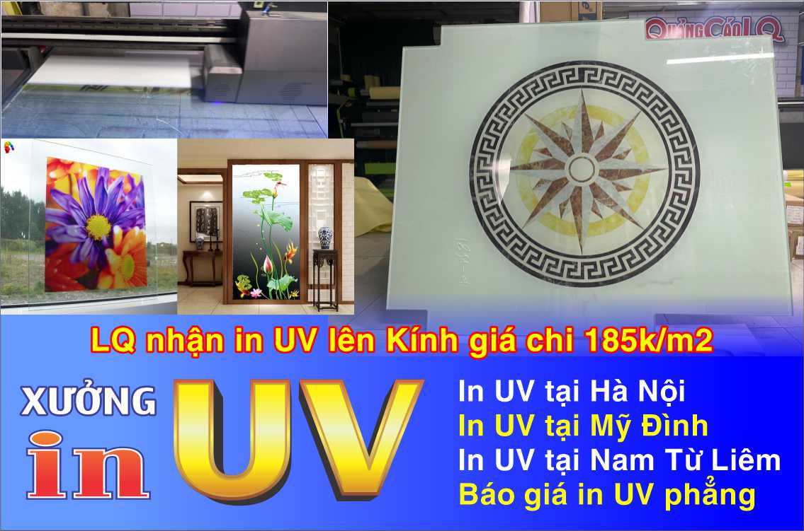 in UV lên kính tại LQ